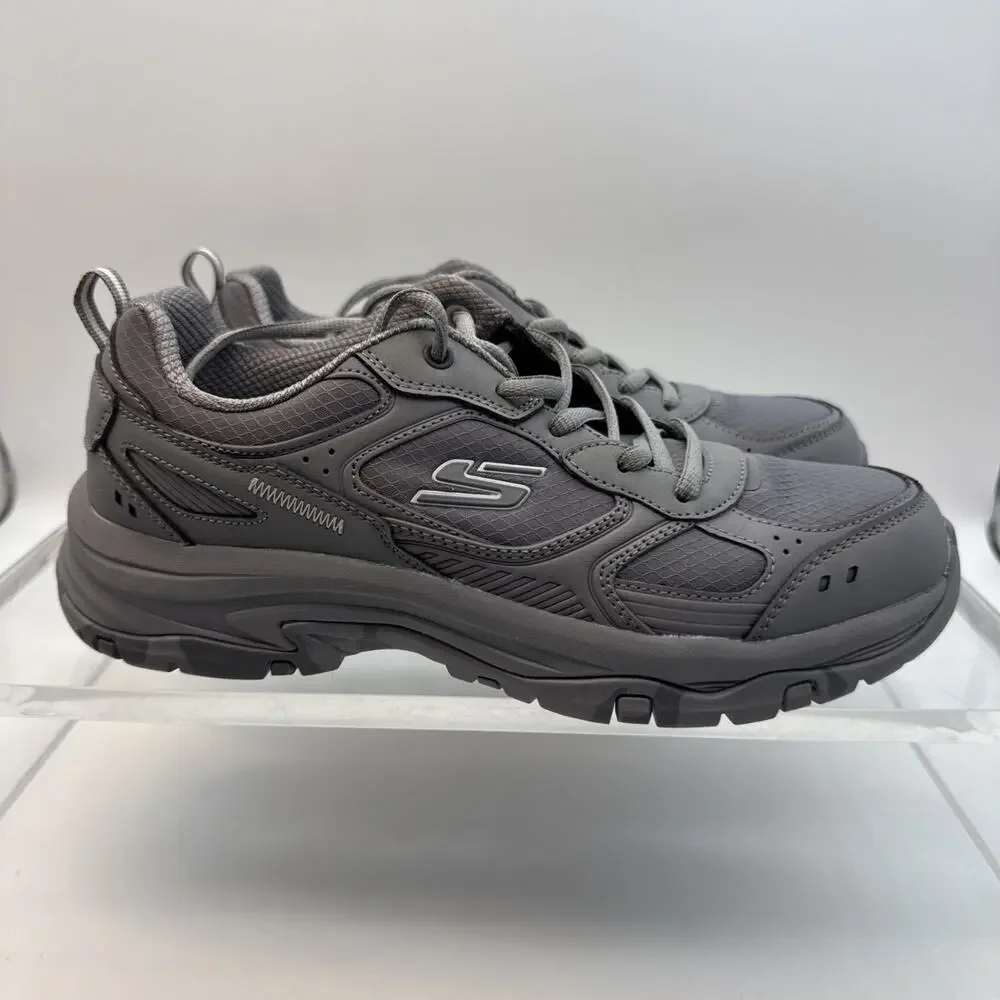 Skechers Trego Reeds Mill Road Shoes Women 9.5Grey Trail Running Sneakers 180118